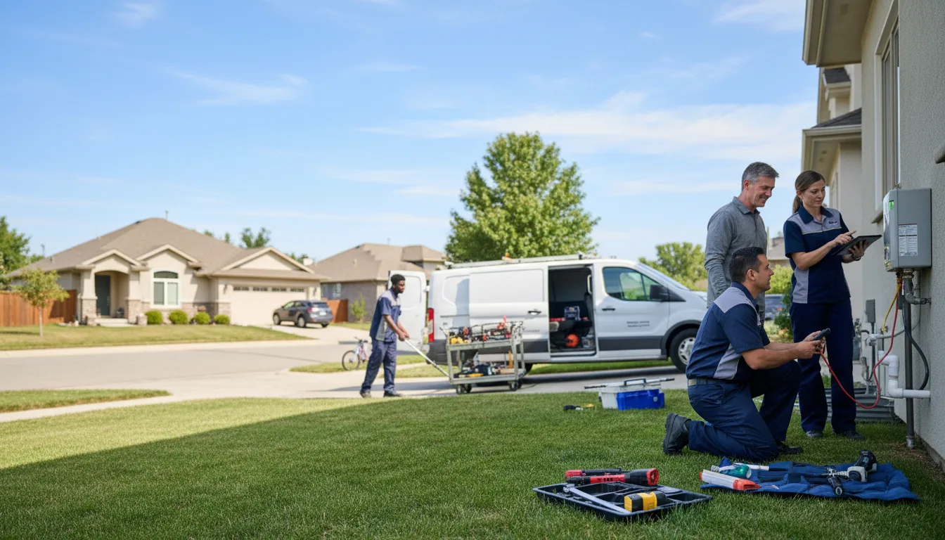 Tankless water heater service in Glidden, TX